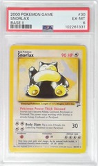 V1863: 2000: Snorlax: 30/130: Base 2: Game: PSA: 6: EX-MT: 102261331